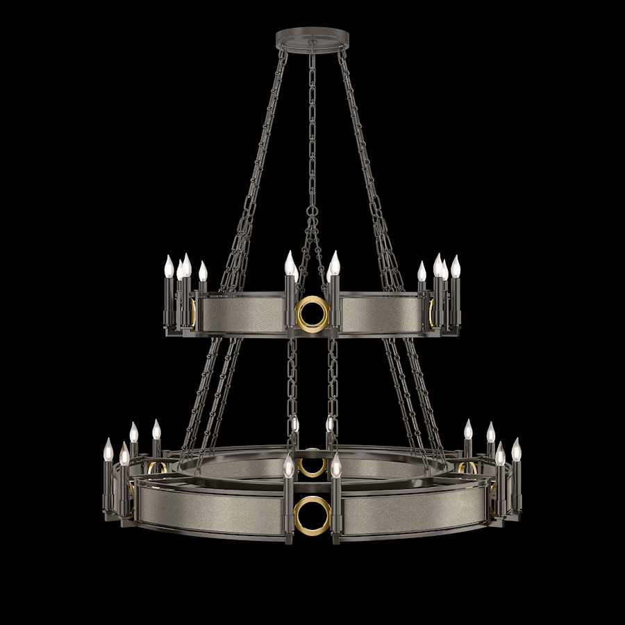 Fine Art Handcrafted Lighting Mirage 24 Light 50" Wide Taper Candle Style Chandelier