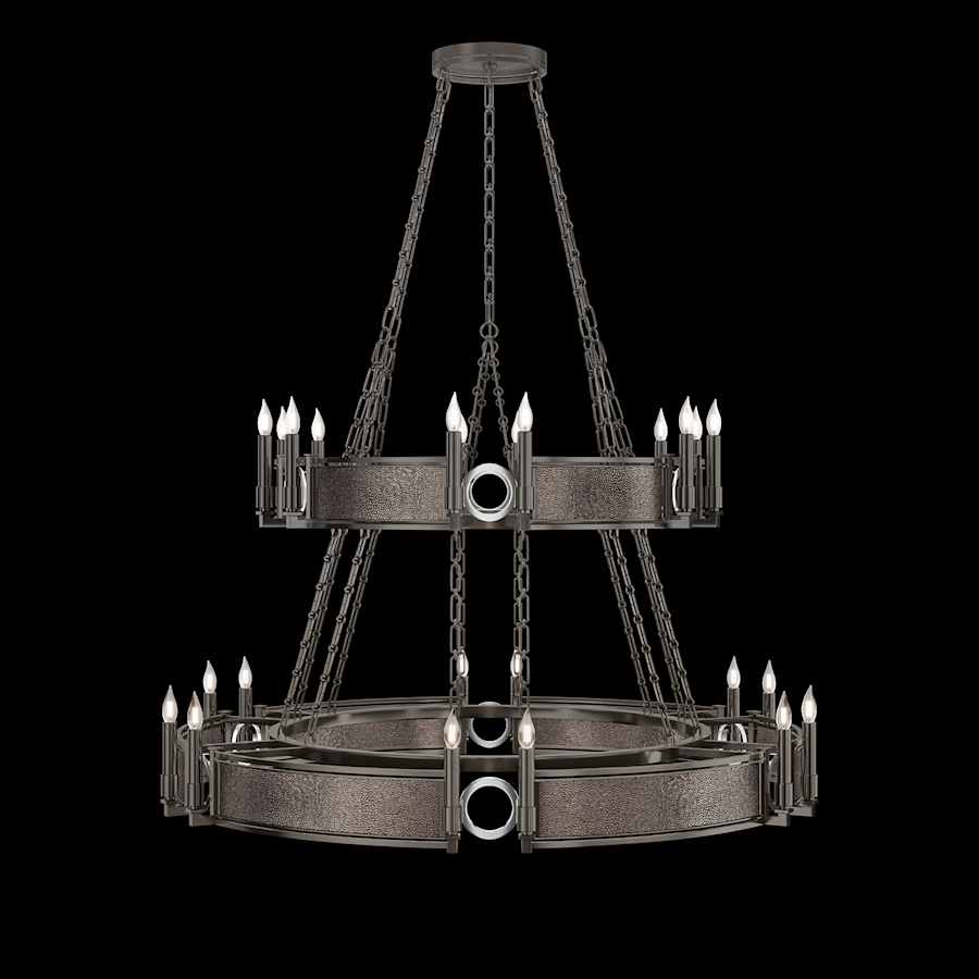 Fine Art Handcrafted Lighting Mirage 24 Light 50" Wide Taper Candle Style Chandelier