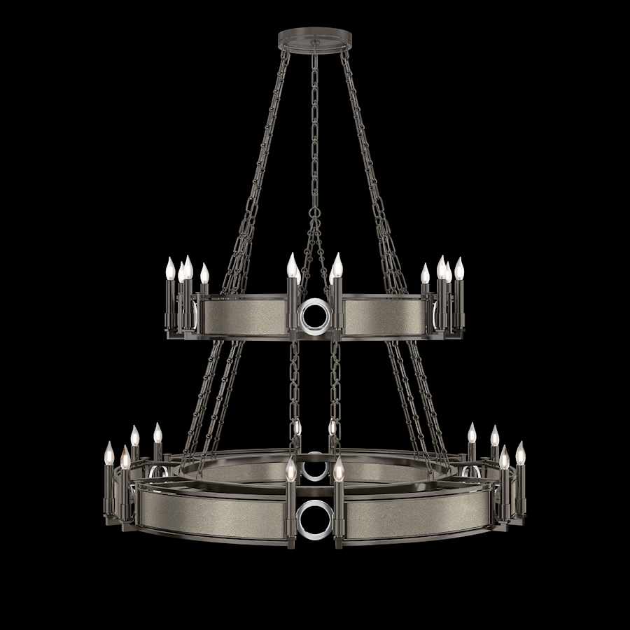 Fine Art Handcrafted Lighting Mirage 24 Light 50" Wide Taper Candle Style Chandelier