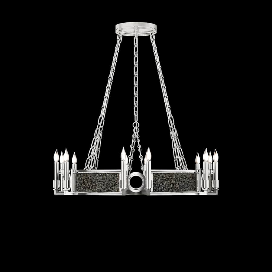 Fine Art Handcrafted Lighting Mirage 12 Light 36" Wide Taper Candle Style Chandelier