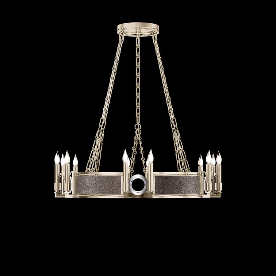 Fine Art Handcrafted Lighting Mirage 12 Light 36" Wide Taper Candle Style Chandelier