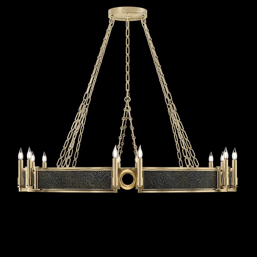 Fine Art Handcrafted Lighting Mirage 12 Light 50" Wide Taper Candle Style Chandelier