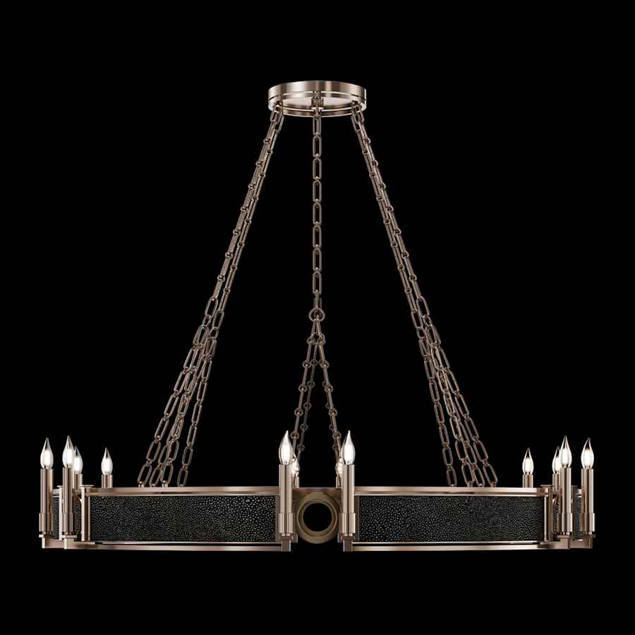Fine Art Handcrafted Lighting Mirage 12 Light 50" Wide Taper Candle Style Chandelier
