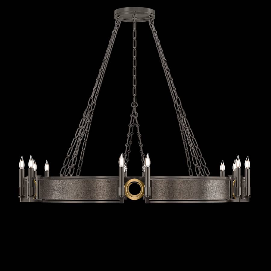 Fine Art Handcrafted Lighting Mirage 12 Light 50" Wide Taper Candle Style Chandelier