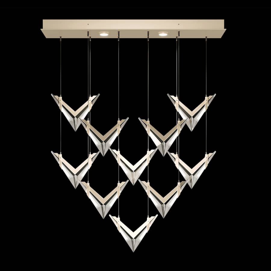Fine Art Handcrafted Lighting Blade 2 Light 48" Wide Linear Pendant