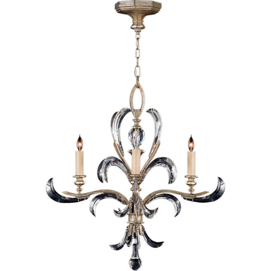 Fine Art Handcrafted Lighting Beveled Arcs Four-Light Single-Tier Beveled Crystal Chandelier