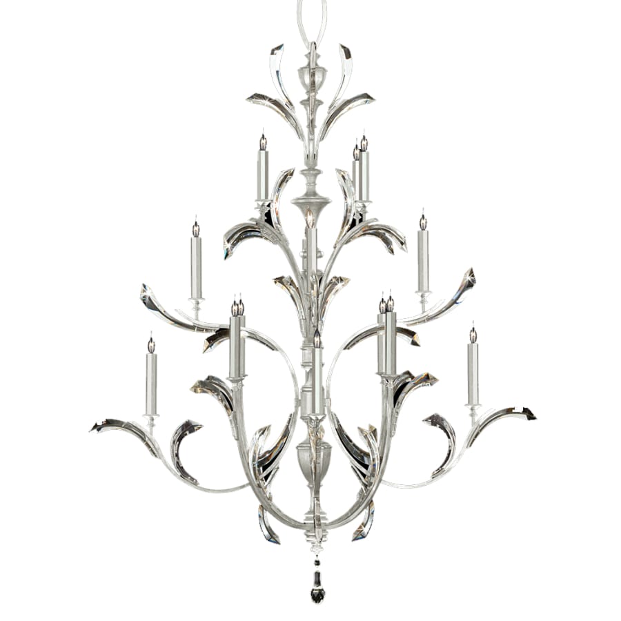 Fine Art Handcrafted Lighting Beveled Arcs 16 Light 56" Wide Crystal Chandelier