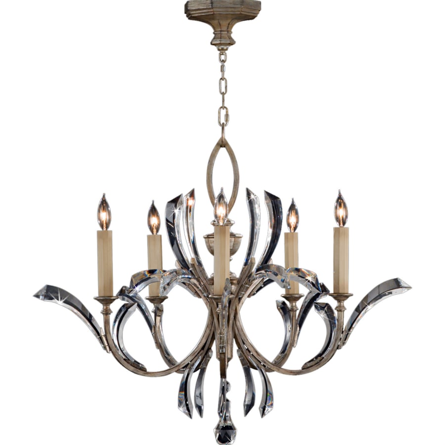 Fine Art Handcrafted Lighting Beveled Arcs Five-Light Single-Tier Beveled Crystal Chandelier
