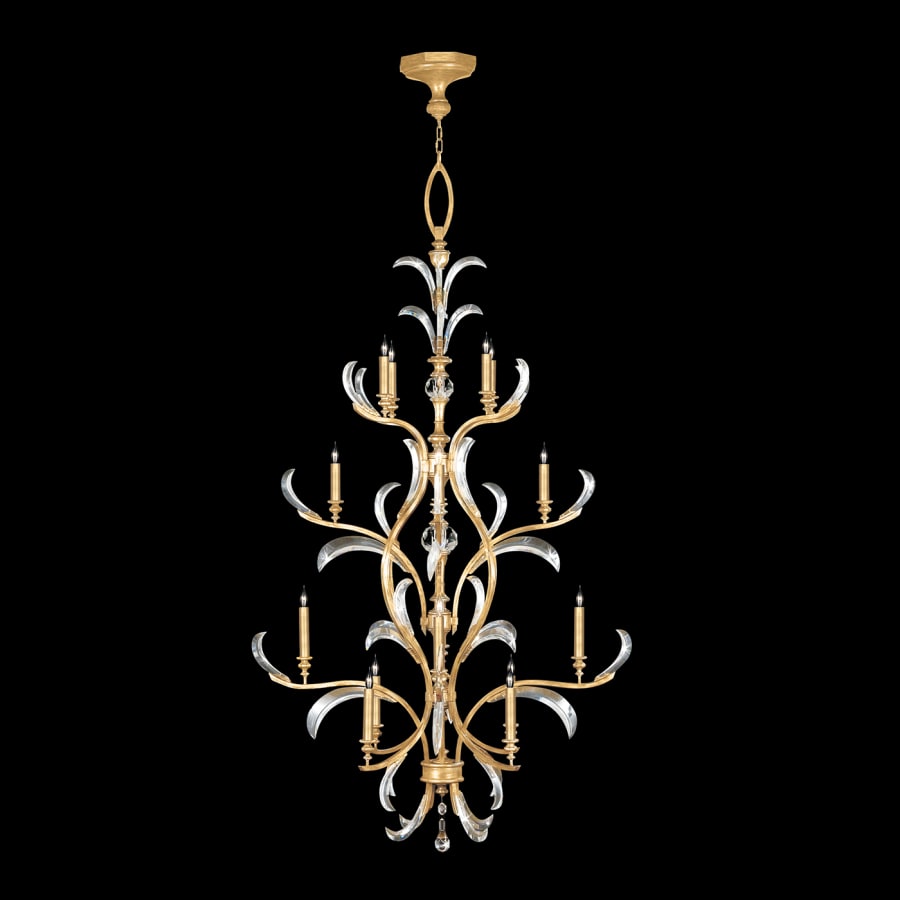 Fine Art Handcrafted Lighting Beveled Arcs 16 Light 48" Wide Crystal Chandelier