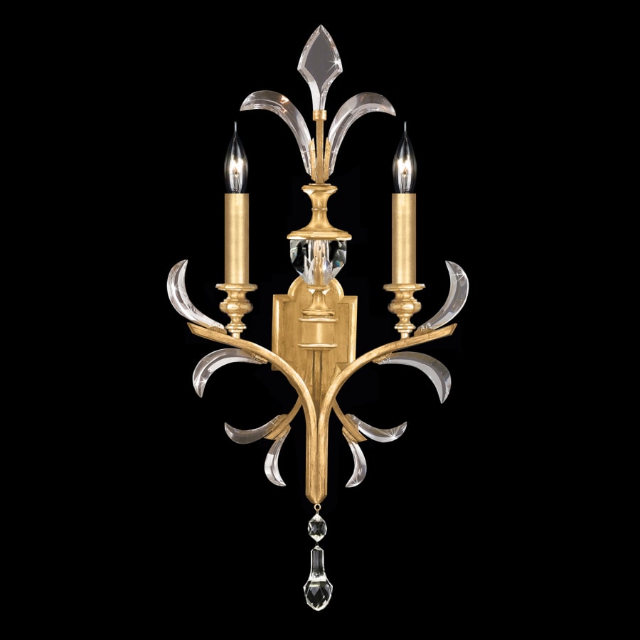 Fine Art Handcrafted Lighting Beveled Arcs 2 Light 32" Tall Wall Sconce