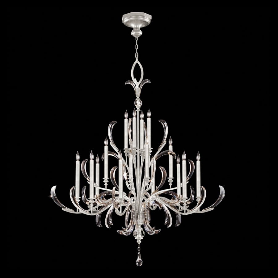 Fine Art Handcrafted Lighting Beveled Arcs 16 Light 58" Wide Crystal Chandelier