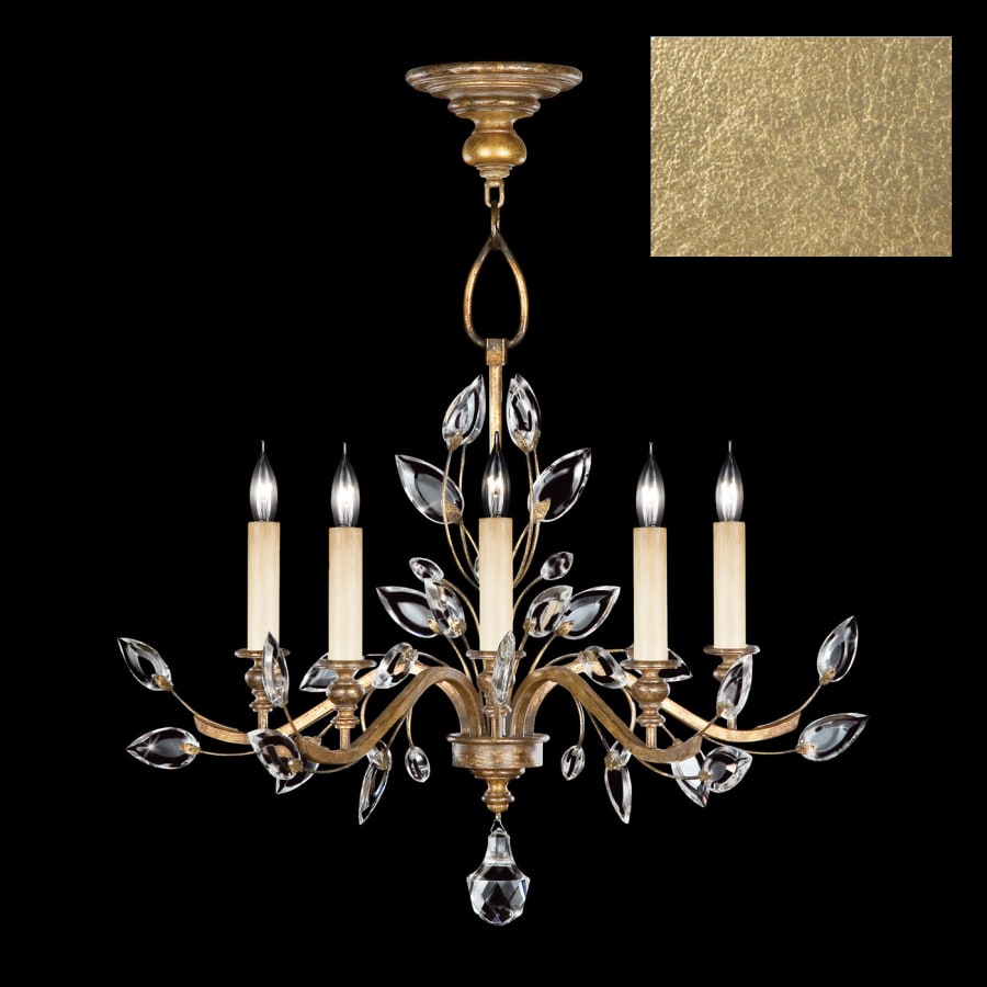 Fine Art Handcrafted Lighting Crystal Laurel 5 Light 32" Wide Crystal Chandelier