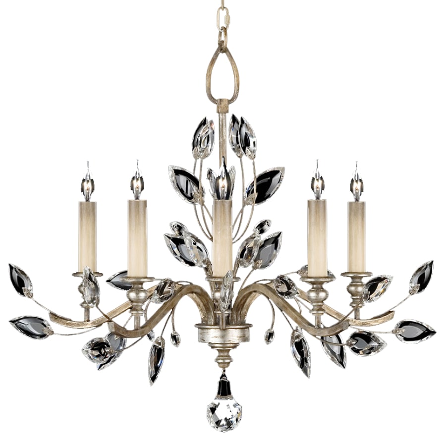 Fine Art Handcrafted Lighting Crystal Laurel 5 Light 32" Wide Crystal Chandelier