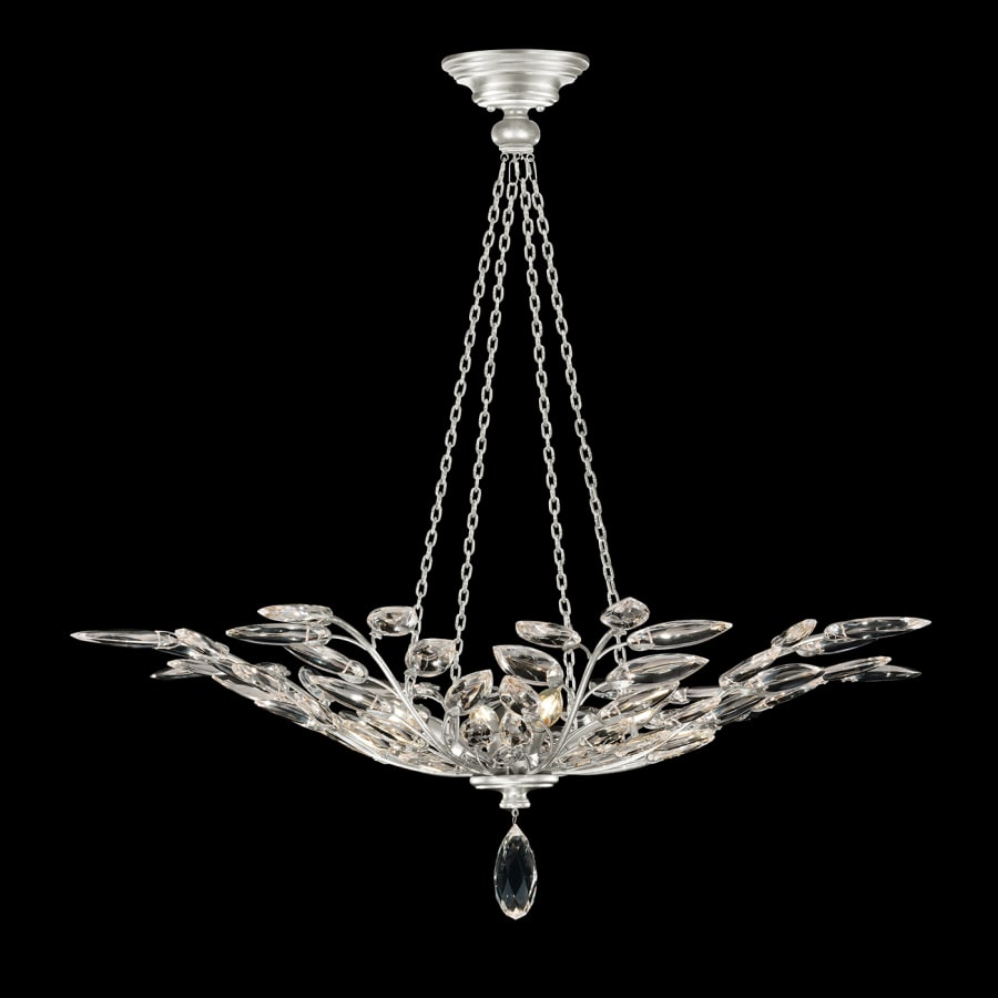 Fine Art Handcrafted Lighting Crystal Laurel 4 Light 35" Wide Crystal Chandelier