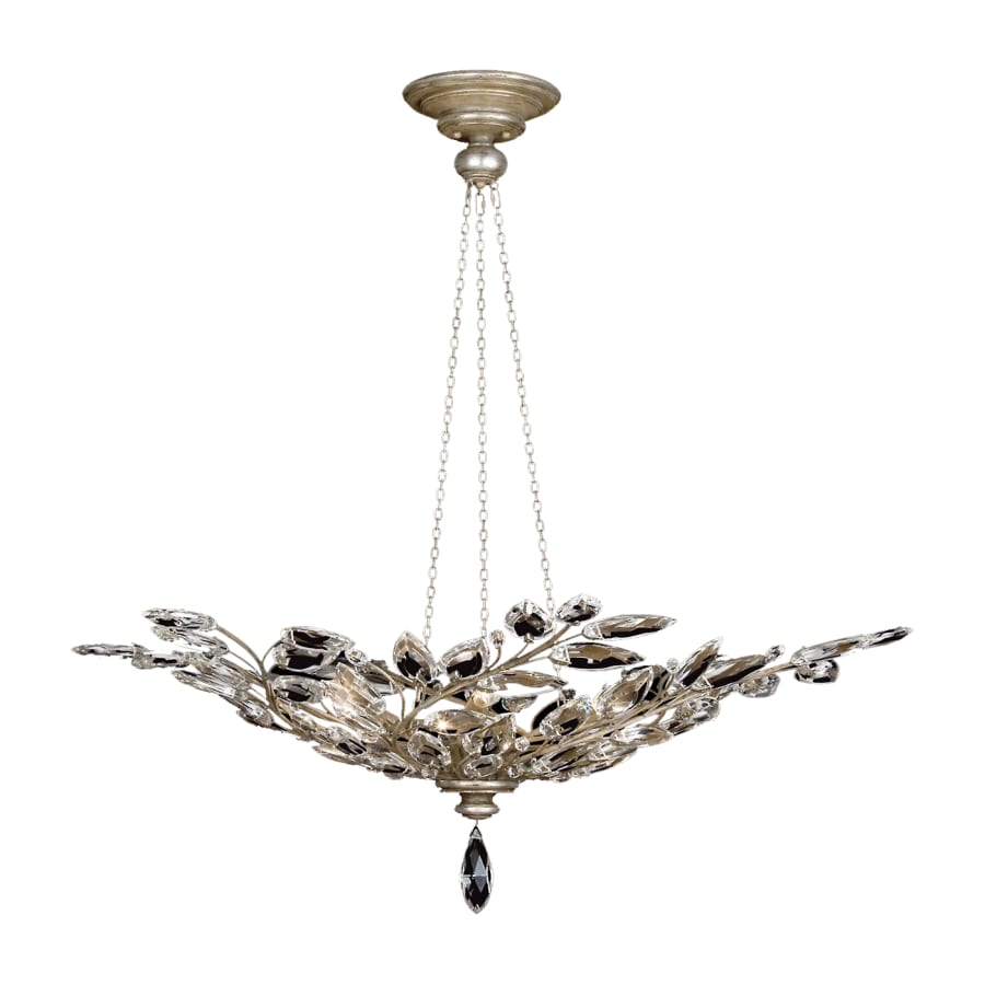 Fine Art Handcrafted Lighting Crystal Laurel 6 Light 47" Wide Crystal Chandelier