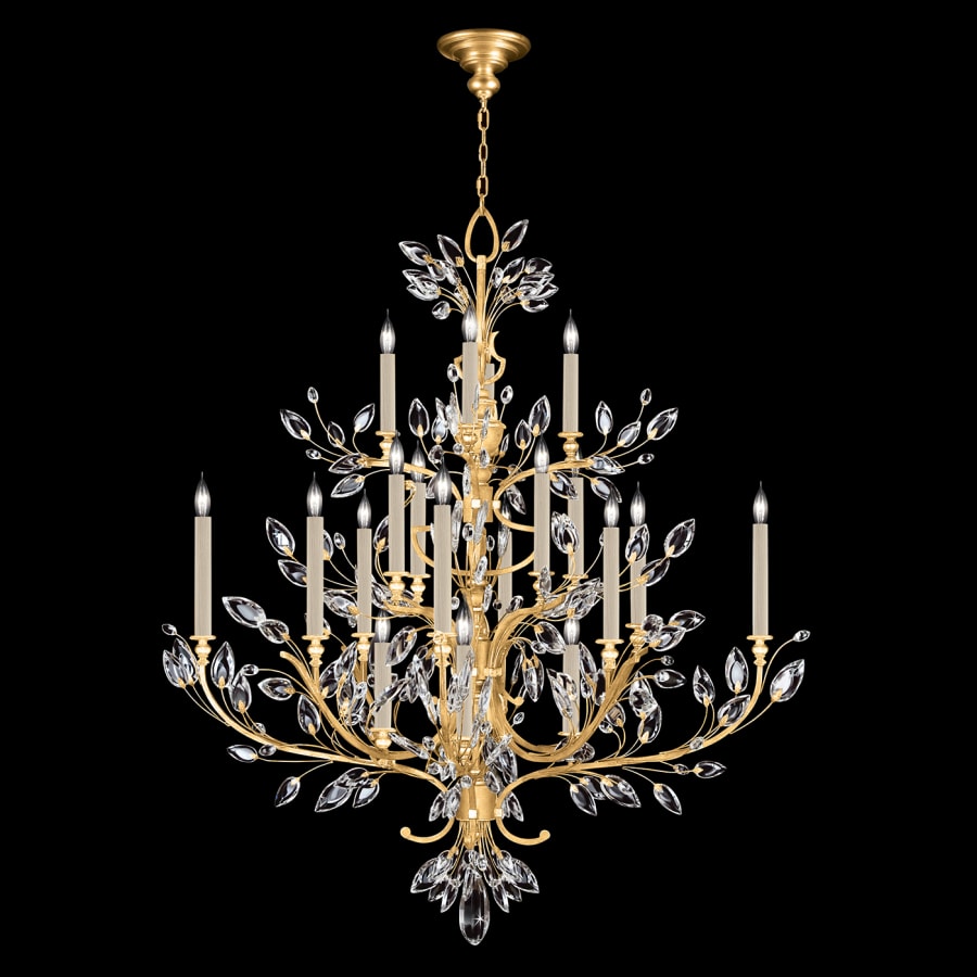 Fine Art Handcrafted Lighting Crystal Laurel 20 Light 57" Wide Crystal Chandelier