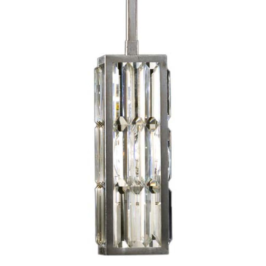 Fine Art Handcrafted Lighting Crystal Enchantment Single-Light Mini Pendant with Multi-Faceted Crystal Panels