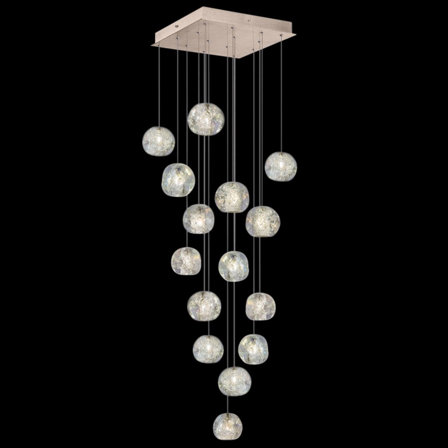Fine Art Handcrafted Lighting Natural Inspirations 15 Light 19" Wide LED Crystal Multi Light Pendant