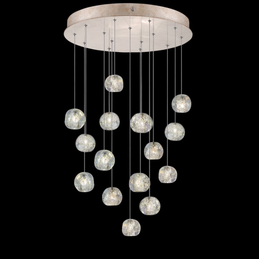 Fine Art Handcrafted Lighting Natural Inspirations 15 Light 21" Wide LED Crystal Multi Light Pendant
