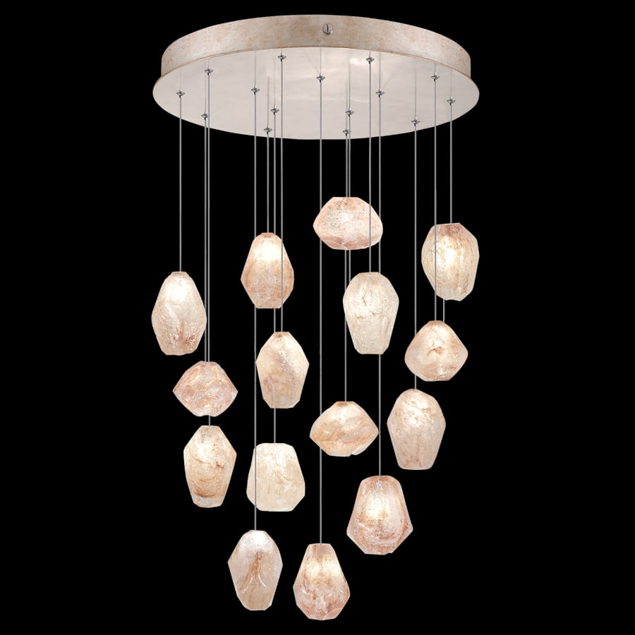 Fine Art Handcrafted Lighting Natural Inspirations 15 Light 21" Wide LED Crystal Multi Light Pendant