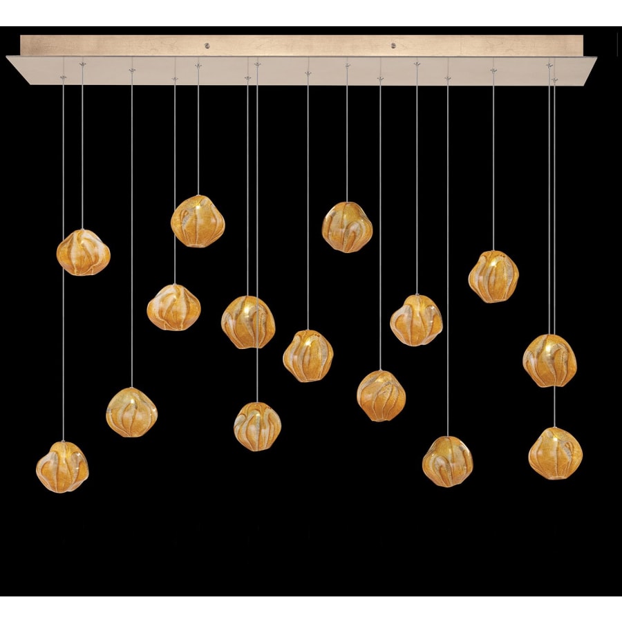 Fine Art Handcrafted Lighting Vesta 15 Light 48" Wide LED Abstract Multi Light Pendant