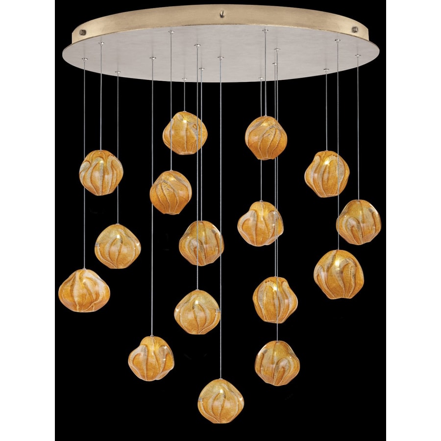 Fine Art Handcrafted Lighting Vesta 16 Light 32" Wide LED Abstract Multi Light Pendant