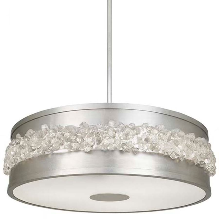 Fine Art Handcrafted Lighting Arctic Halo 3 Light 9" High Crystal Drum Chandelier