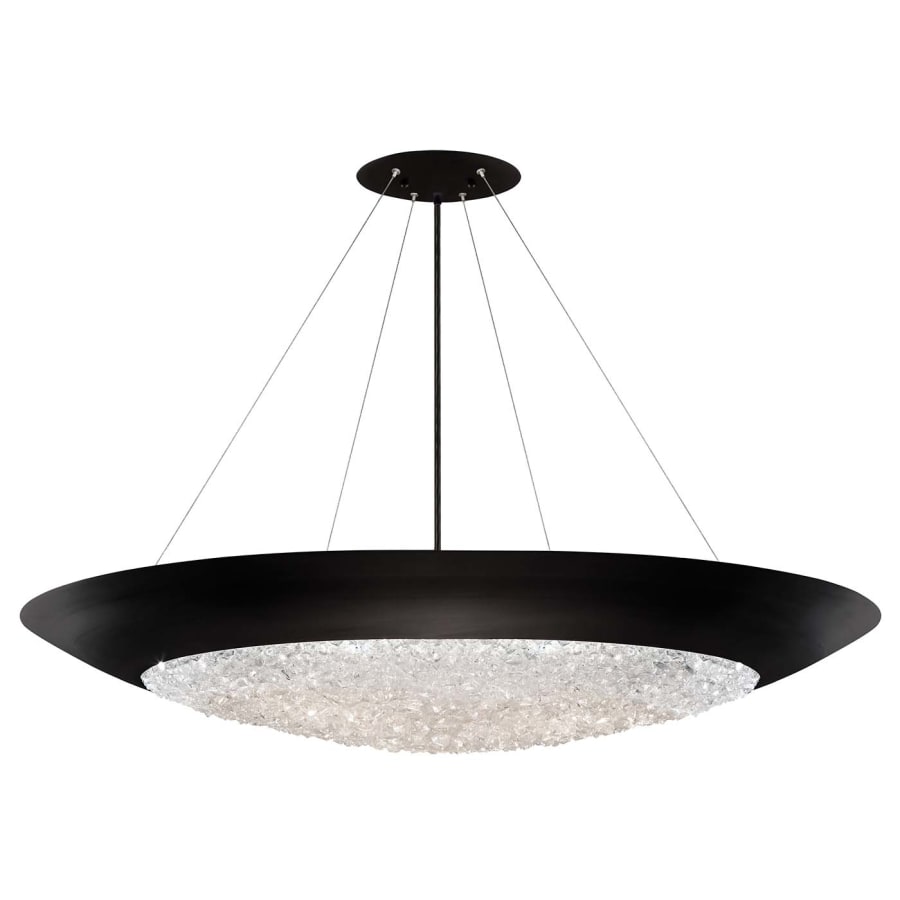 Fine Art Handcrafted Lighting Arctic Halo 3 Light 44" Wide Crystal Pendant