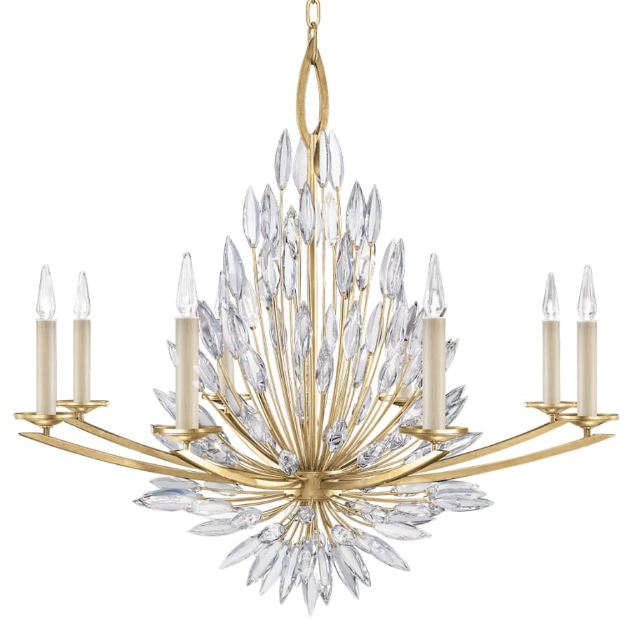 Fine Art Handcrafted Lighting Lily Buds 8 Light 41" Wide Crystal Chandelier