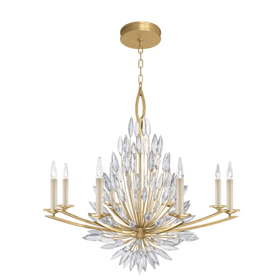 Fine Art Handcrafted Lighting Lily Buds 8 Light 41" Wide Crystal Chandelier