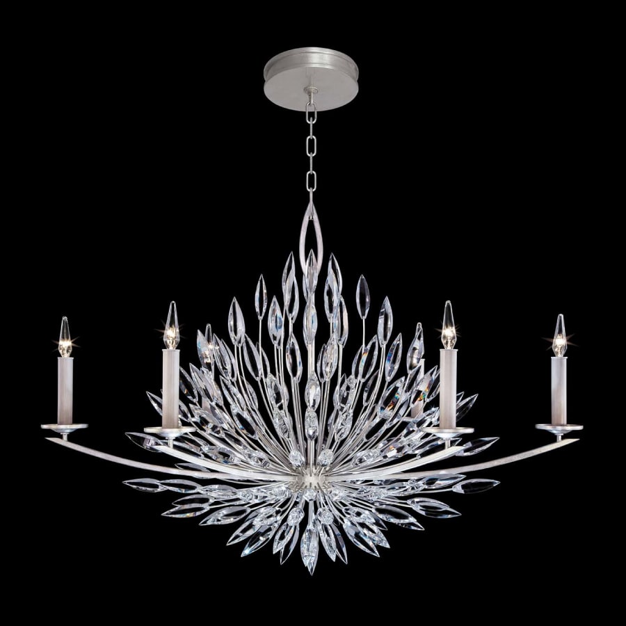 Fine Art Handcrafted Lighting Lily Buds 6 Light 48" Wide Crystal Chandelier