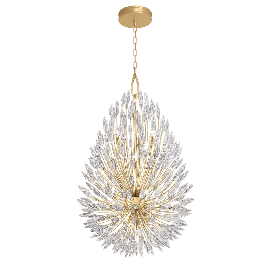 Fine Art Handcrafted Lighting Lily Buds 12 Light 34" Wide Crystal Chandelier