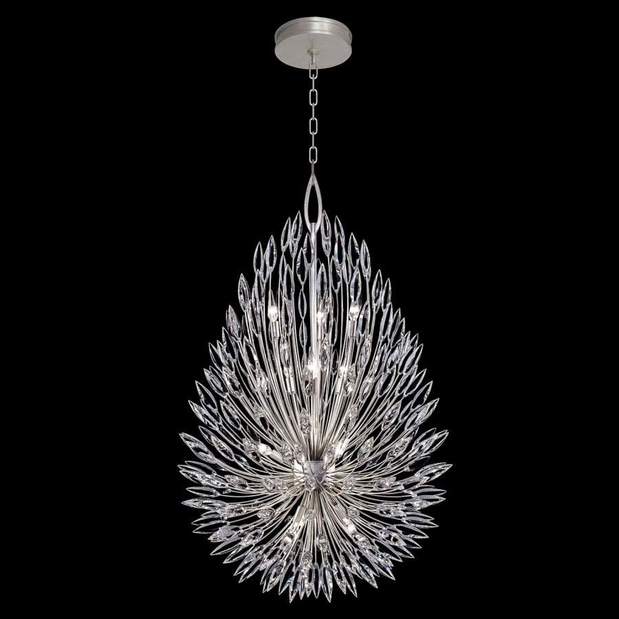 Fine Art Handcrafted Lighting Lily Buds 12 Light 33-1/2" Wide Crystal Chandelier