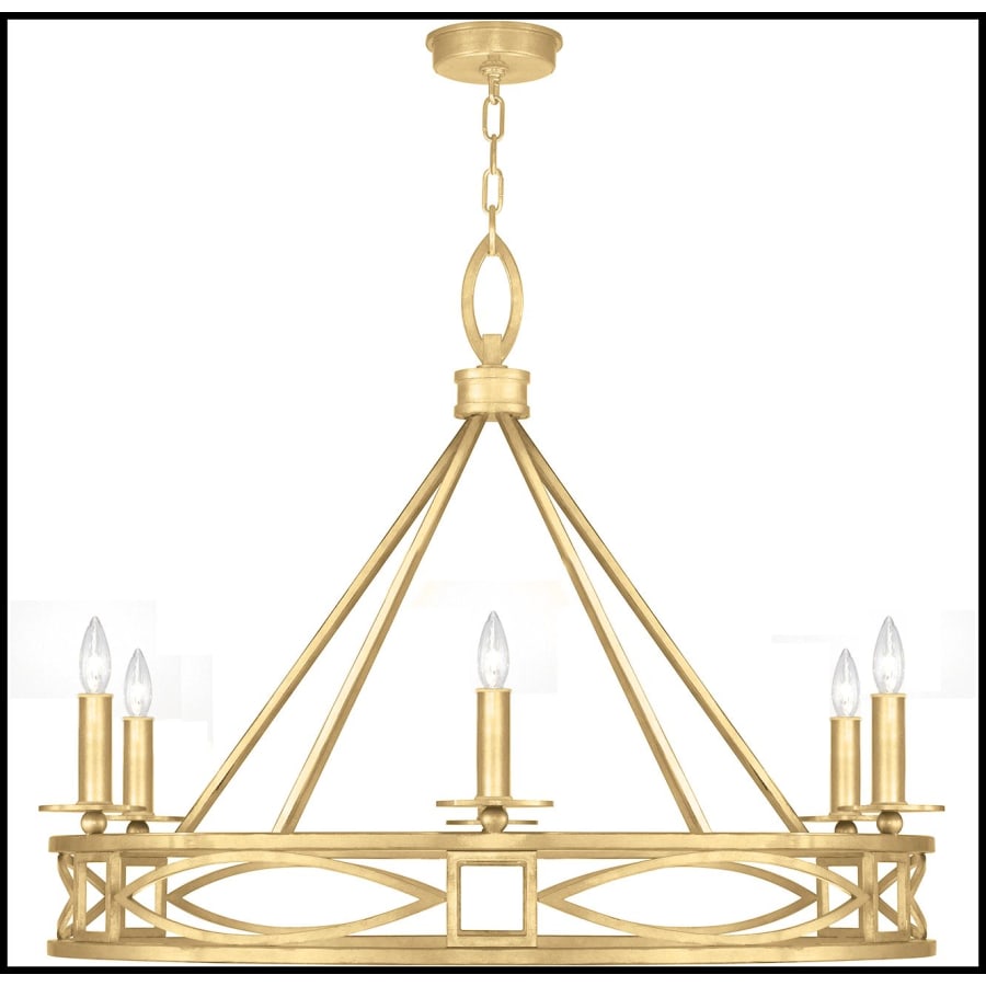 Fine Art Handcrafted Lighting Cienfuegos 6 Light 38" Wide Candle Style Chandelier