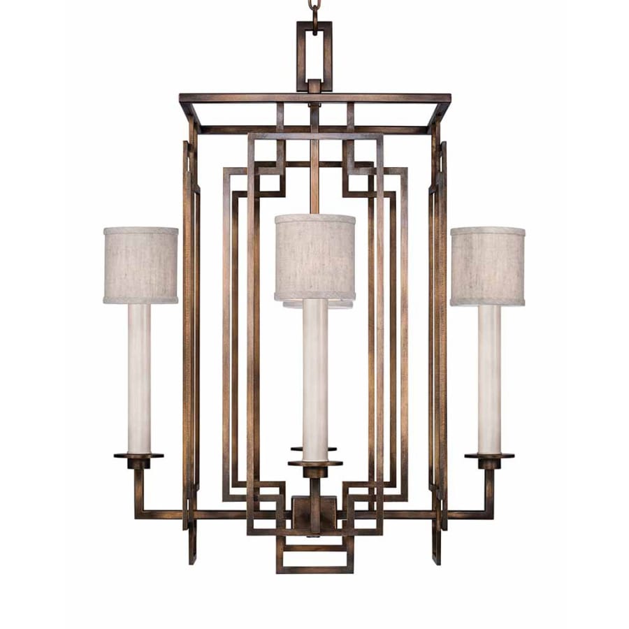 Fine Art Handcrafted Lighting Cienfuegos 4 Light 24" Wide Chandelier with Fabric Shades