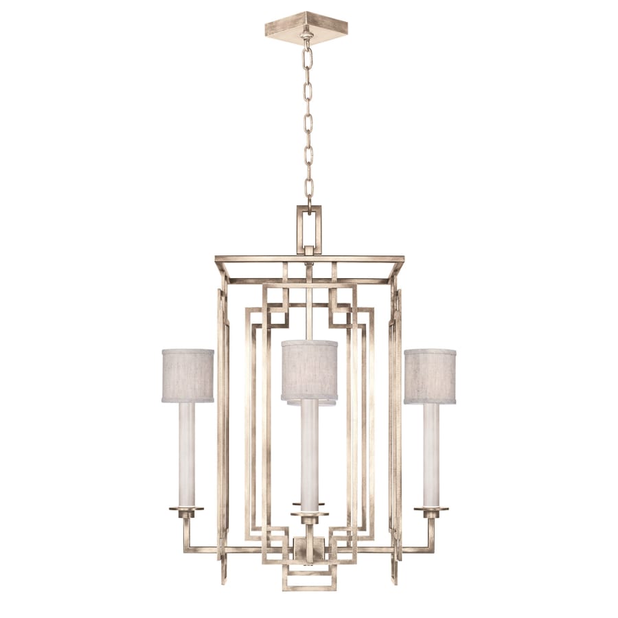 Fine Art Handcrafted Lighting Cienfuegos 4 Light 24" Wide Chandelier with Fabric Shades