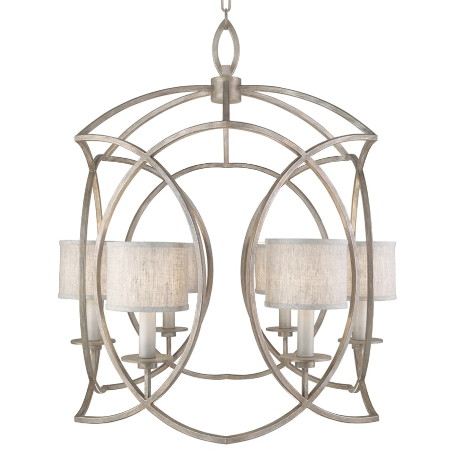 Fine Art Handcrafted Lighting Cienfuegos 6 Light 30-1/2" Wide Chandelier with Fabric Shades