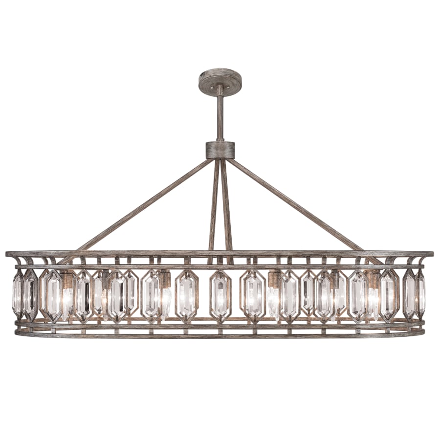 Fine Art Handcrafted Lighting Westminster 14 Light 52" Wide Crystal Linear Chandelier