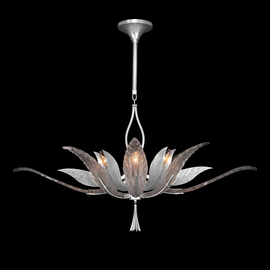 Fine Art Handcrafted Lighting Plume 8 Light 40" Wide Crystal Chandelier
