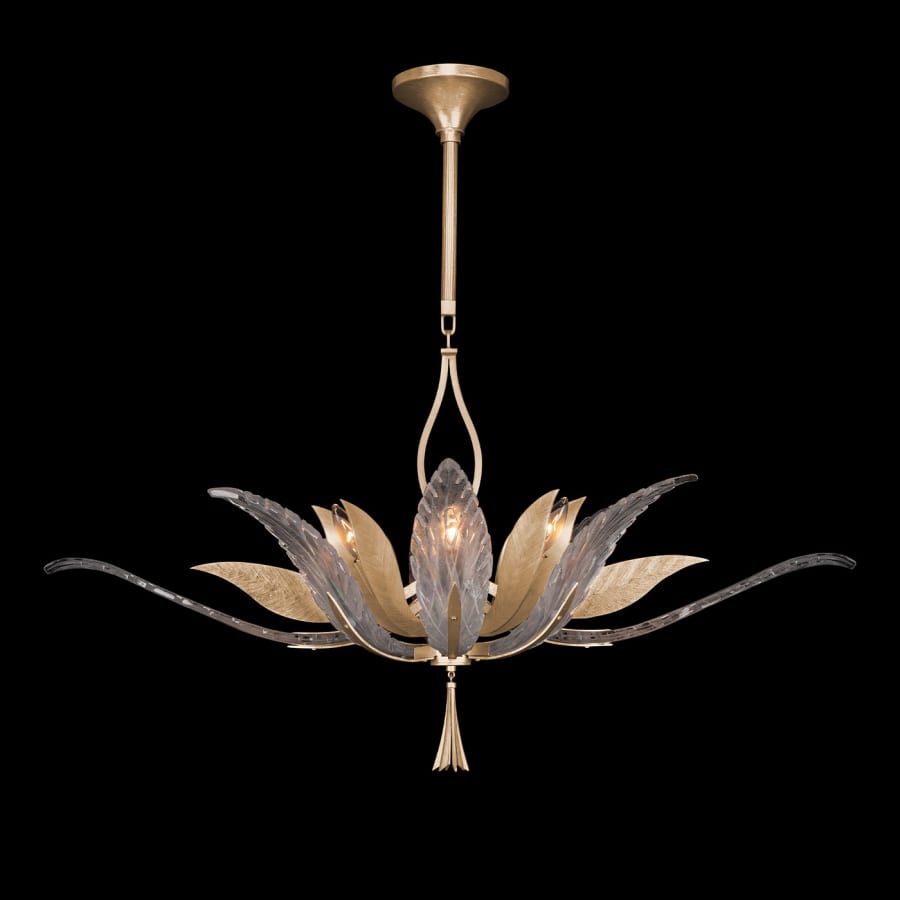 Fine Art Handcrafted Lighting Plume 8 Light 40" Wide Crystal Chandelier