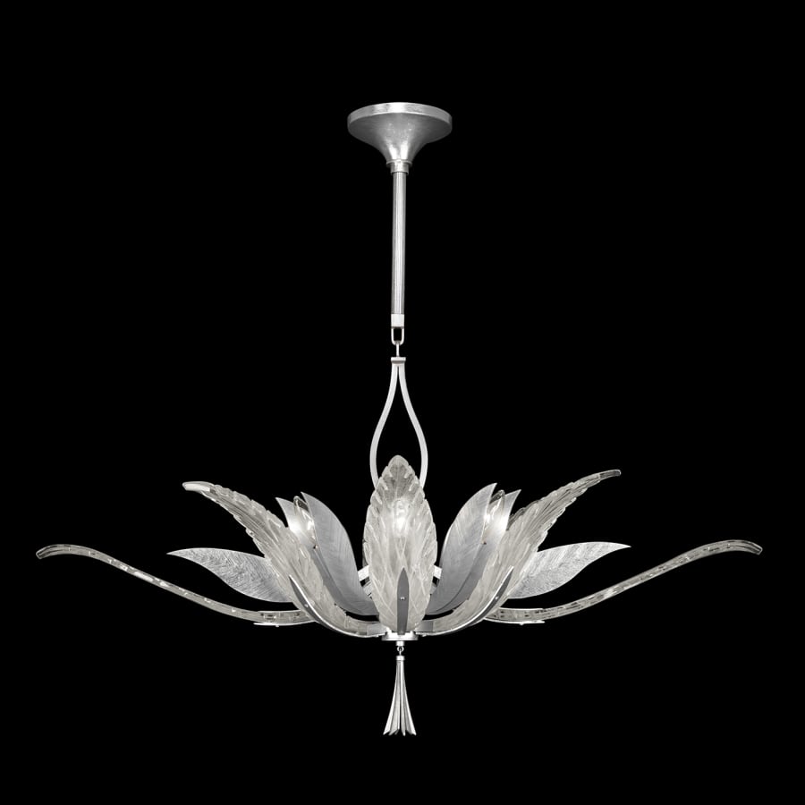 Fine Art Handcrafted Lighting Plume 8 Light 40" Wide Crystal Chandelier