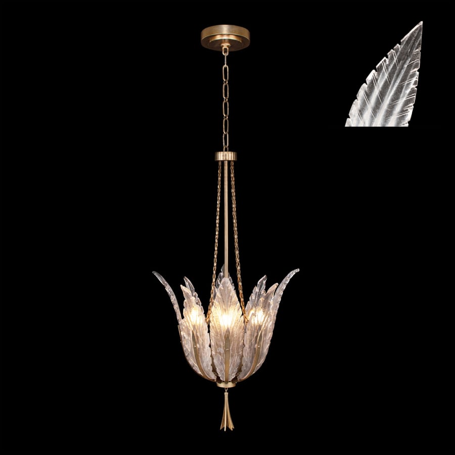 Fine Art Handcrafted Lighting Plume 4 Light 18" Wide Crystal Pendant