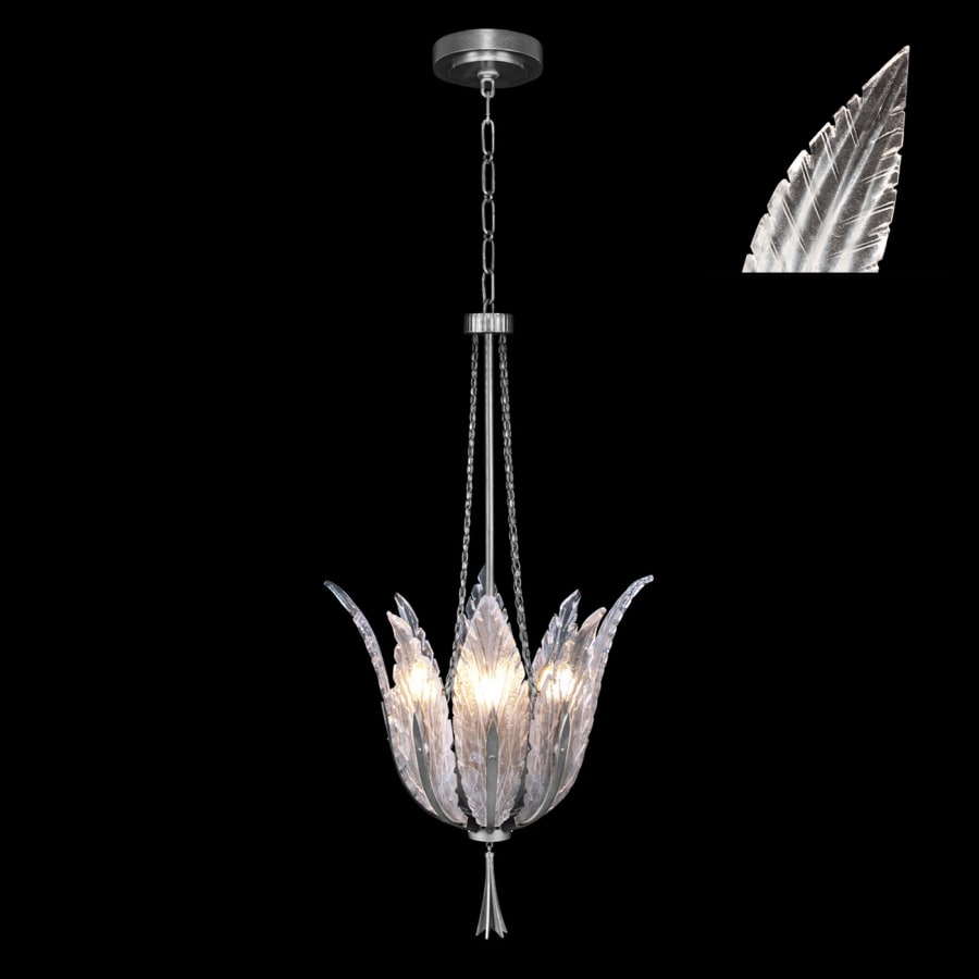 Fine Art Handcrafted Lighting Plume 4 Light 18" Wide Crystal Pendant