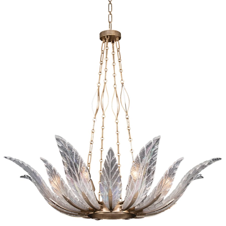 Fine Art Handcrafted Lighting Plume 8 Light 39" Wide Crystal Chandelier