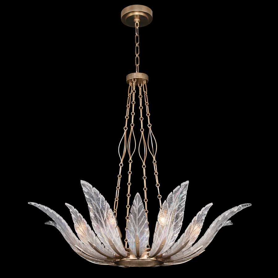 Fine Art Handcrafted Lighting Plume 8 Light 39" Wide Crystal Chandelier