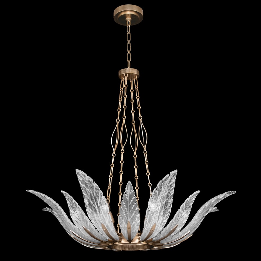 Fine Art Handcrafted Lighting Plume 8 Light 39" Wide Crystal Chandelier
