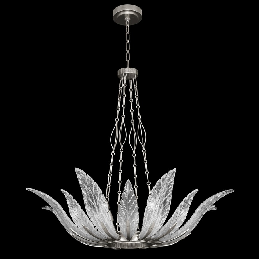 Fine Art Handcrafted Lighting Plume 8 Light 39" Wide Crystal Chandelier