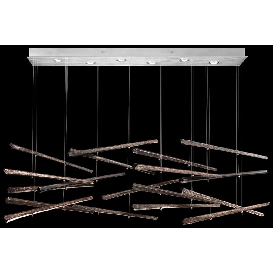 Fine Art Handcrafted Lighting Elevate 8 Light 62" Wide LED Abstract Multi Light Pendant