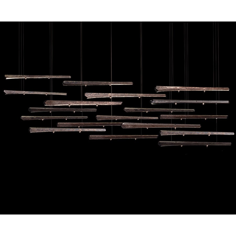 Fine Art Handcrafted Lighting Elevate 8 Light 59" Wide LED Abstract Multi Light Pendant