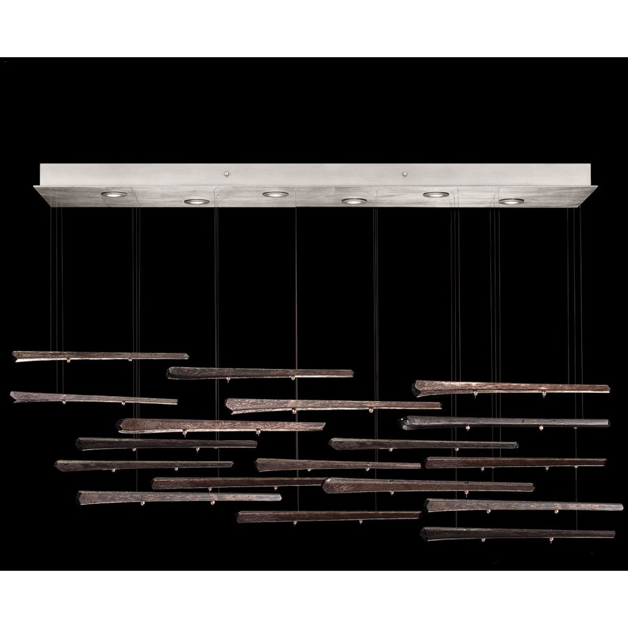 Fine Art Handcrafted Lighting Elevate 8 Light 59" Wide LED Abstract Multi Light Pendant